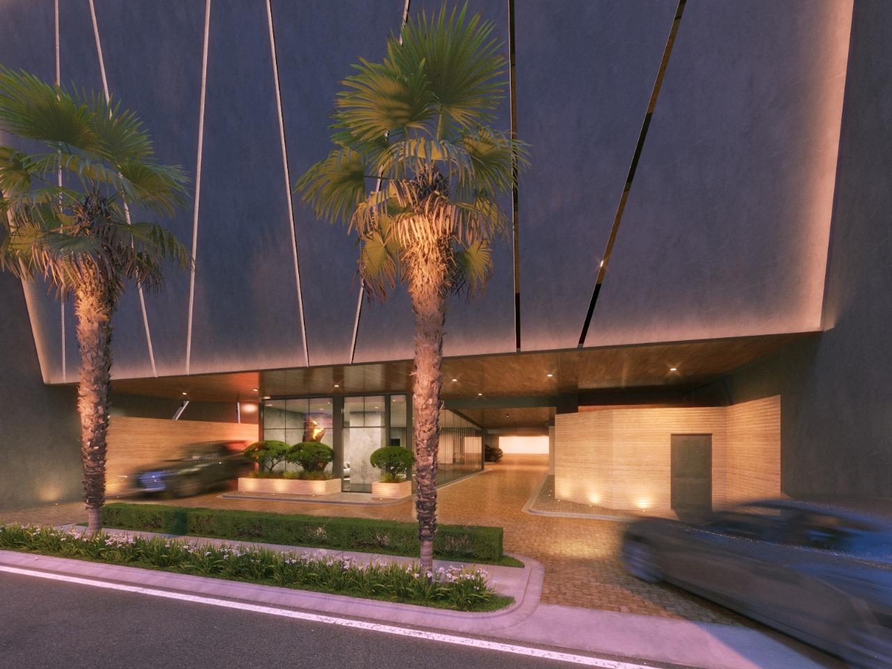 Entrada del edificio (render)